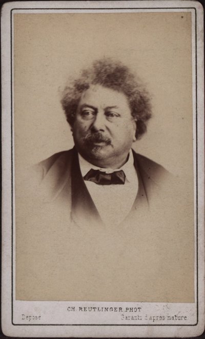 Autor Alexandre Dumas otec 1802-1870, c. 1868. od Paris . Photo studio Reutlinger