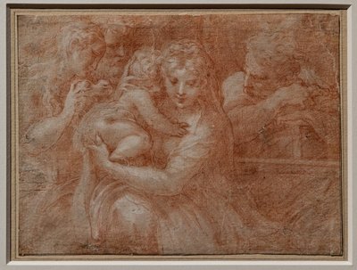 Svatá rodina se dvěma svatými od Parmigianino (1503 40)