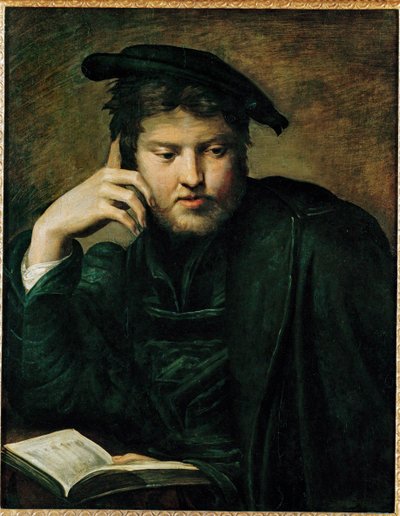 Muž s knihou, raná práce ... od Parmigianino (1503 40)