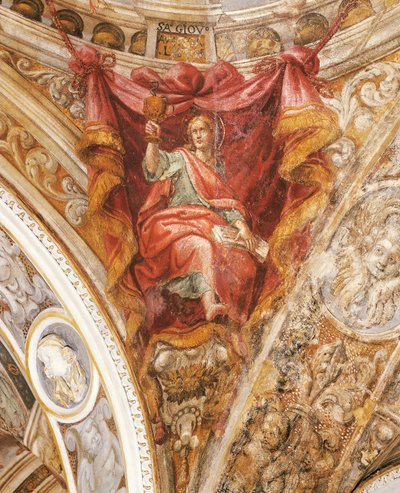 St Hilary of Poitiers Francesco Mazzola, známý jako Parmigianino (1503-1540), freska, kostel San Giovanni Evangelista, Parma od Parmigianino