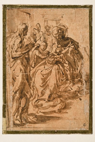 Studie pro „Madonu s dlouhým krkem“ od Parmigianino