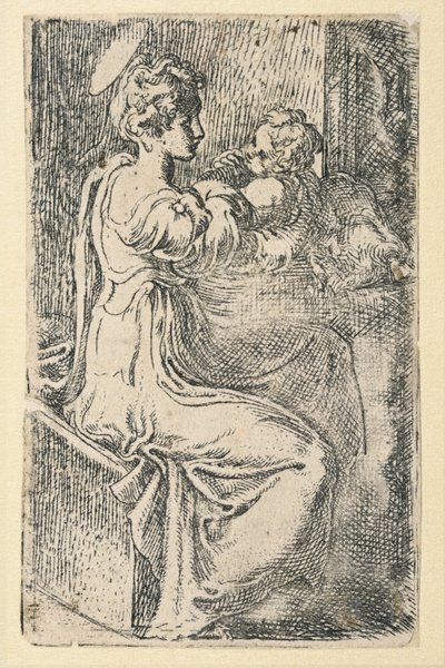 Panna a dítě od Parmigianino