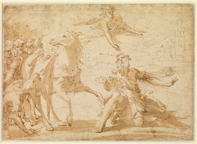Obrácení svatého Pavla od Parmigianino