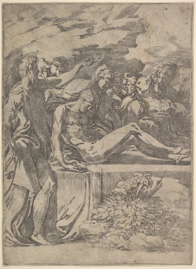 Pohřeb, ca. 1527-30. od Parmigianino
