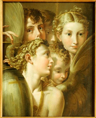 Pět andělů od Parmigianino