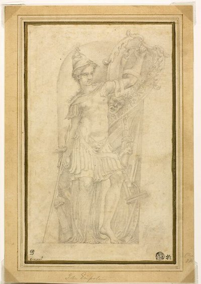 Minerva (nebo Bellona) ve výklenku od Parmigianino