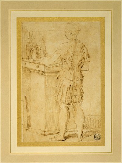 Stránka Podávání vína aneb Malířův učeň od Parmigianino