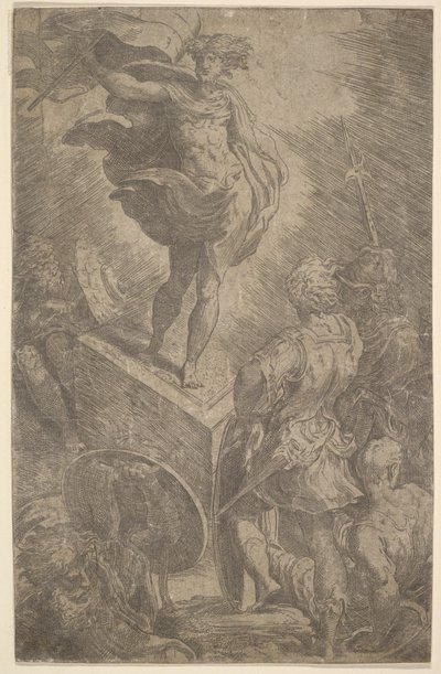 Vzkříšení, počátek 16. století. od Parmigianino