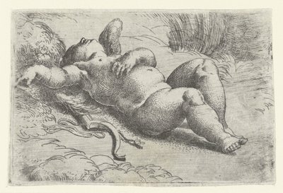 spící amor od Parmigianino