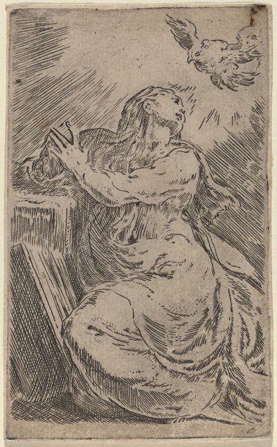 Zvěstování od Parmigianino