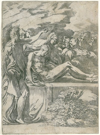 Kristovo pohřbení od Parmigianino