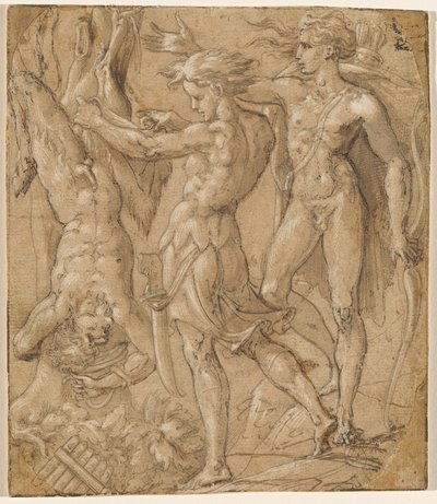 Stahování Marsyas od Parmigianino