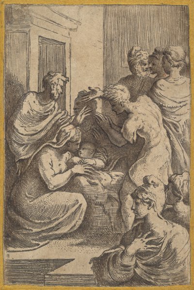 Narození Páně, 16. století. od Parmigianino