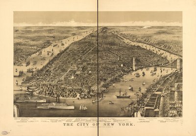 Město New York od Parsons and Atwater; Currier and Ives