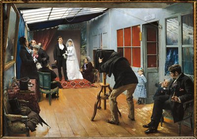 Svatba u fotografa od Pascal Adolphe Jean Dagnan Bouveret