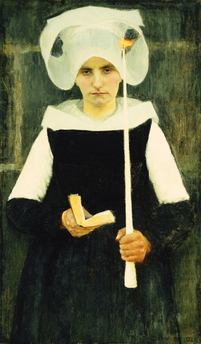 Breton v Pardonu; Breton Woman at Pardon, 1888 od Pascal Adolphe Jean Dagnan Bouveret