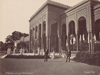 Palác Gézyret, venkovní pavilon, 70. léta 19. století. od Pascal Sébah