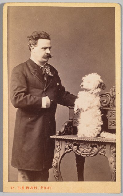 Portrét muže a jeho psa, c. 1880. od Pascal Sébah