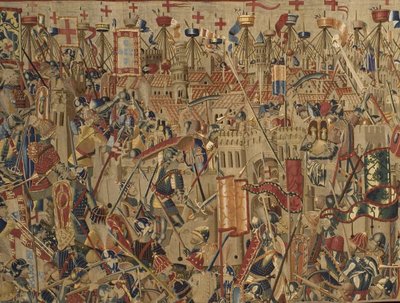 Pastranské tapiserie, výroba v Tournai, pravděpodobně z dílny Passchiera Greniera, asi 1471 - 1475 (tapiserie) od Pasquier (workshop of) Grenier