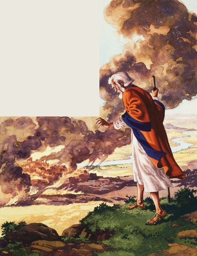 Biblische Szene von Pat (1907-95) Nicolle