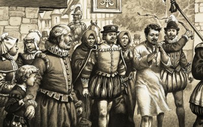 König Heinrich III. ging in einem Bußhemd durch die Straßen von Pat (1907-95) Nicolle