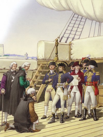 Napoleon akzeptiert die Kapitulation von Malta von Pat (1907-95) Nicolle