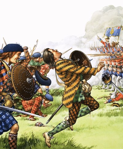 Die Schlacht von Culloden war das letzte große Gefecht auf britischem Boden von Pat (1907-95) Nicolle