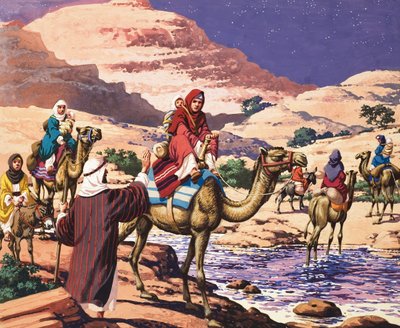 Die Geschichte von Jakob - Gott spricht in Penuel von Pat (1907-95) Nicolle