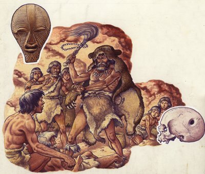 Ein Steinzeitdoktor vertreibt den Teufel, der seinen Mitmenschen krank macht von Pat (1907-95) Nicolle