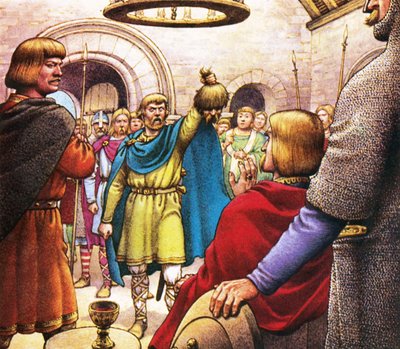 Kopf von Gruffydd ap Llewelyn von Pat (1907-95) Nicolle