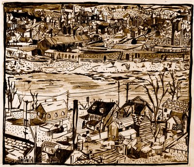 Město, 2013 (tužka) od Pat Macdonald