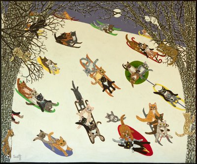 Holding On, 2011 (akryl na kaliku) od Pat Scott