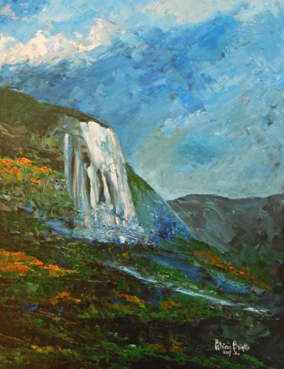 Caskad home, 2015 (akryl na umělecké desce) od Patricia Brintle