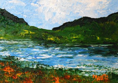 Limbe pastorale, 2016 (akryl na umělecké desce) od Patricia Brintle