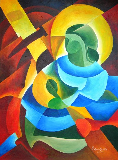 Madona a dítě z kříže, 2011 od Patricia Brintle