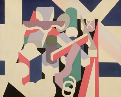 PeintureNature Morte, 1923-24 (olej a tužka na plátně) od Patrick Henry Bruce