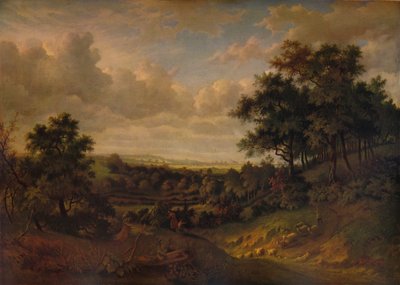 Pohled na Temži: Greenwich v dálce, 1820 od Patrick Nasmyth