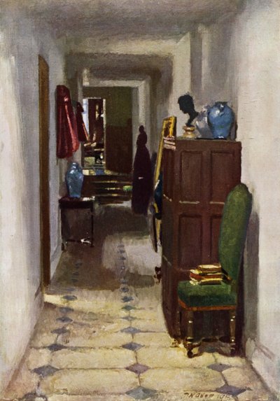 Dům sira Lewise Malleta, Ebury Street (barevné lito) od Patrick William Adam