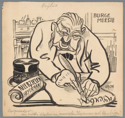 Starosta zakázal Heijermans Dušičky Svoboda (název na předmětu) od Patricq Kroon (signed by artist)