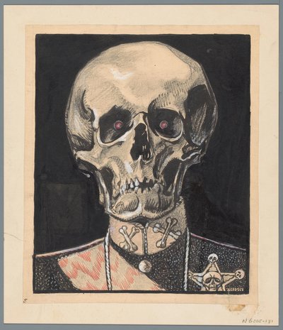 Dood jako vredesstichter Nejvyšší mírotvorce (titul na předmětu) od Patricq Kroon (signed by artist)