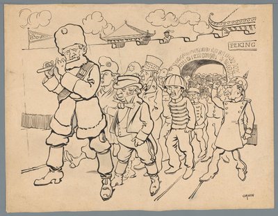 Rusko láká země z Číny od Patricq Kroon (signed by artist)