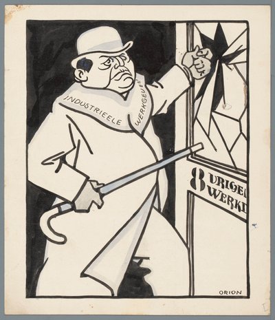 Zaměstnavatelé a osmihodinová pracovní doba od Patricq Kroon (signed by artist)