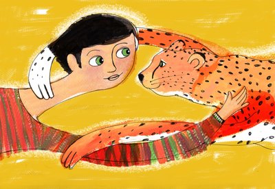 Dítě, 2025 (akryl; digitální) od Patrizia La Porta