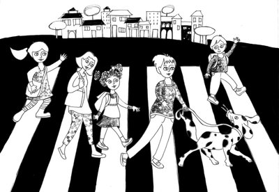 Město, 2020 (tuš na papíře) od Patrizia La Porta