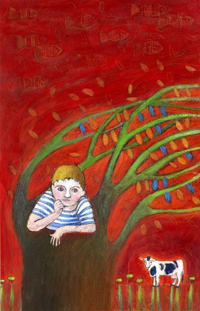 Strom, 2025 (akryl na papíře) od Patrizia La Porta