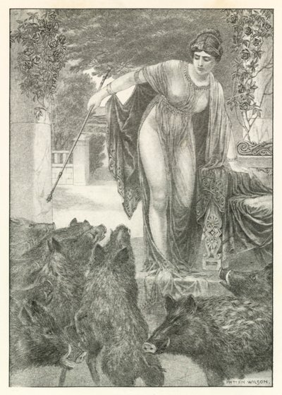 Ilustrace k Homérově Odyssei (litografie) od Patten (after) Wilson