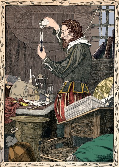 Guy Fawkes připravuje pomalý zápas, 1902 od Patten Wilson