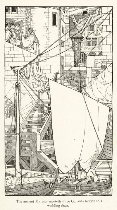 Rime of the Ancient Mariner (rytina) od Patten Wilson