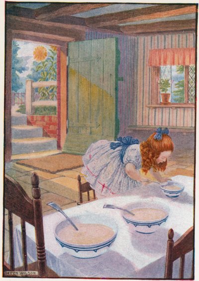 Šla do kaše malého medvídka (barva litho) od Patten Wilson