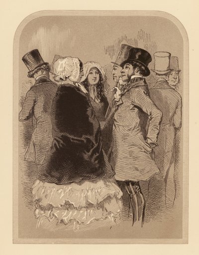 Gavarni v Londýně: The Lounger na Regent Street (litografie) od Paul (after) Gavarni